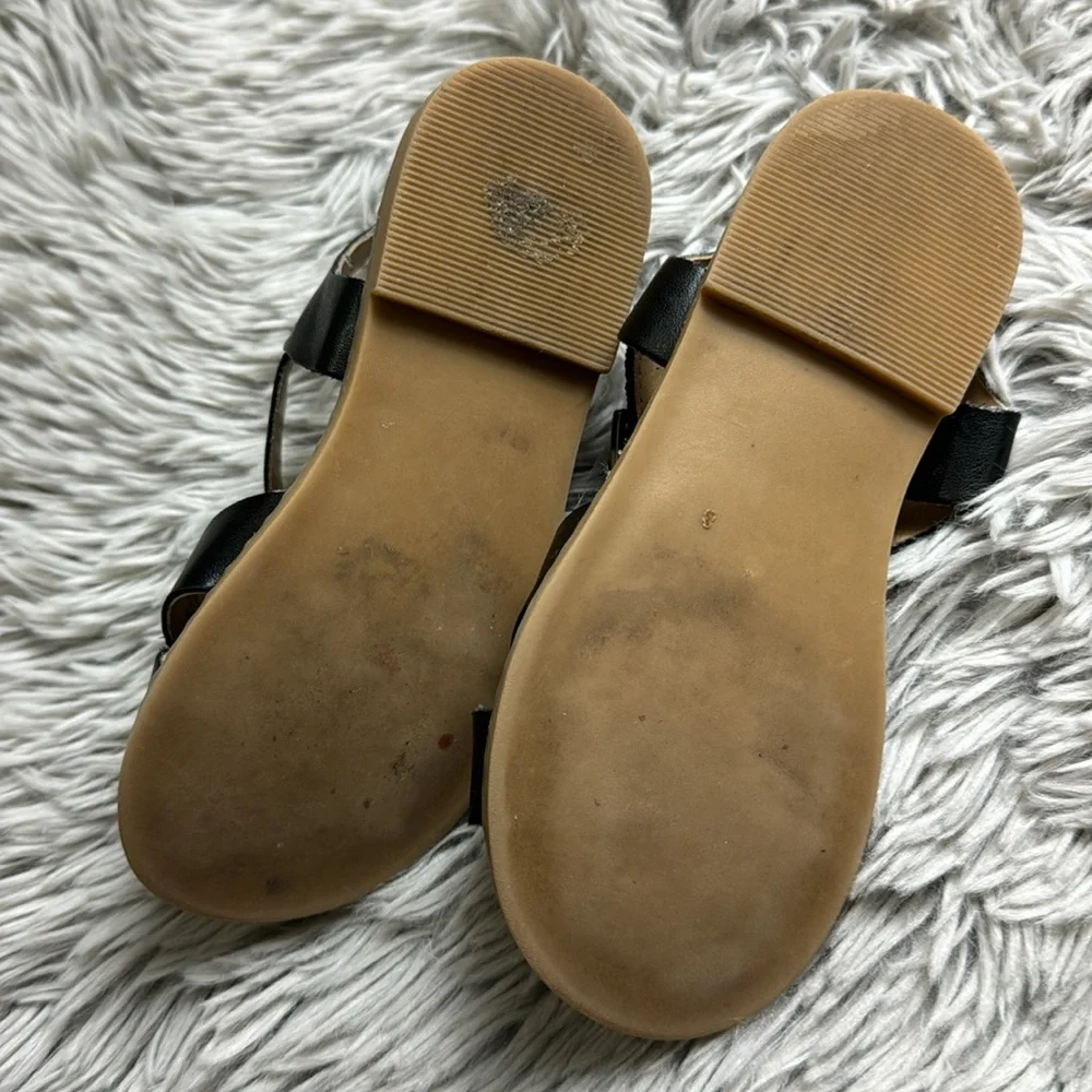 Tucker + Tate girls black strappy sandals size 10